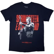 Bruce Springsteen Tour 24 Guitar Photo (Back Print & Ex-Tour) Navy Blue M Majica
