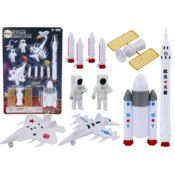 slomart Set figuric vesoljskih astronavtov in raket (11 kos.)