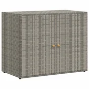 Vidaxl Vrtna omara za shranjevanje 100x55,5x80 cm poli ratan