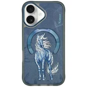 slomart Etui Nimmy Magnetic Fantasy Animal MagSafe za iPhone 16 - modra