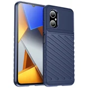 HURTEL Thunder Case etui Xiaomi Poco M4 5G silikonowy pancerny pokrowiec niebieskie