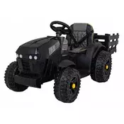 Traktor na akumulator s prikolicom Titanium - crni