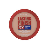 Rimmel London Lasting Finish 25H Compact Powder Foundation SPF20 puder za vse tipe kože 7 g odtenek 006 Rose Vanilla