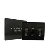 Set John Richmond: Cleansing Shower Gel Naturale in Black Metal 50 ml + Body Lotion in Black Metal 50 ml + Eau De Parfum in Black Metal 100 ml