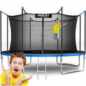 shumee Vrtni trampolin 12ft/374cm z notranjo mrežo in lestvijo Neo-Sport