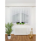shumee Že izdelana zavesa 300x160 cm v loku, s cvetlično gipur čipko, lambrequinom, nabiralnim trakom