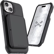 Maska Ghostek Exec novcanik maska za Apple iPhone 15 Plus crna