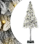 Vidaxl Božično drevo med 300 LED z stojalom Bela 180 cm PE in jeklo