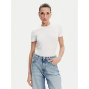 Fracomina Majica FP25ST3011J449N5 Bela Slim Fit