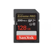 SanDisk Extreme PRO 128GB SDXC spominska kartica 200MB/s & 90MB/s Branje/Pisanje UHS-I, Class 10, U3