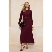 Trendyol Modest Ženska haljina Tctss26Eb00021, Bordo