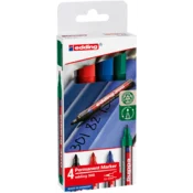 Edding 300 set 4 komada trajnih markera miješane boje 1,5-3 mm 7580003004