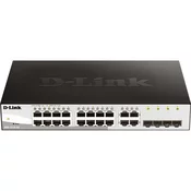 D-Link DGS-1210-20 L2/L3 Smart+ stikalo, 16x GbE, 4x RJ45/SFP, brez ventilatorja