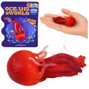 slomart LEAN TOYS GUMIJASTA MEDUZA - Realistična Figurica Morskega Bitja, 9 cm