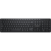 NEW! Keyboard ELEMENT Luminus Slim wireless / backlit / low-profile / rechargeable (black)