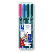 Staedtler marker Lumocolor Permanent, F, 4/1 v Staedtler etuiju