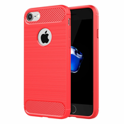 Ovitek za iPhone SE 2020, 7 in 8 | Carbon vzorec, rdeč
