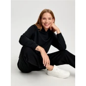 Sinsay - Basic hoodie - crno