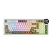 RK N99 Palm Green Cream Prekidac, Ekranom, RGB, Hot-Swap, Mehanicka Bežicna Tastatura