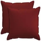 Vidaxl Prevleka za blazino 2 kos HOUTEN Vinorodna rdeča 65 x 65 cm