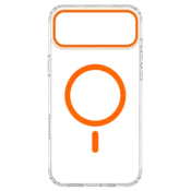 Transparent Color Ring MagSafe maska za iPhone 17 Pro Max – Narandžasta
