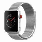 BStrap Apple Watch Nylon 42/44mm pašček, Silver
