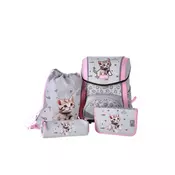Šolska torba ABC-123 - 4-delni set, ergo premium, muca