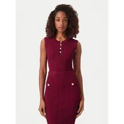 Guess Bluza W6YR24 Z0970 Bordo rdeča Slim Fit