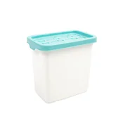 Doloni Kutija za pohranu s poklopcem 28x18,6x27,2 Bijela/Tirkizna