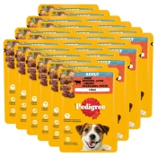 Pedigree Adult vrečka z govedino in jetri v želeju 24 x 100 g