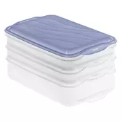 ROH ROTHO Rondo Horizon blue - food storage container - 2 x 0,75l, 1 x 1,35l