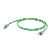 Weidmüller RJ45 omrežni priključni kabel CAT 6A S/FTP [1x RJ45-vtič - 1x RJ45-vtič] 0.50 m zelen z UL-certifikatom Weidmüller