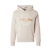JACK & JONES Majica JWHMILO kremna/rjava/bela