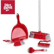Dirt Devil komplet za čiščenje, nedrseči ročaji, rdeče-siv, 6/1