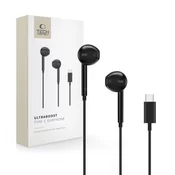 Tech-Protect Ultraboost slušalice USB-C, crno