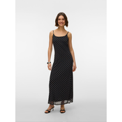 VERO MODA Obleka VMFLORY črna/bela