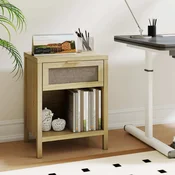 Costway Lesena nočna omarica 50x38x645 cm naravna