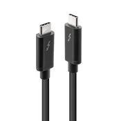 Lindy 2m Thunderbolt 3 kabel, pasivni, črn