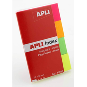 APLI samolepilni indeks lističi, papirnati (4x40 kos)
