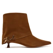 Škornji KARL LAGERFELD KL30142 Rjava