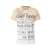 CAMP DAVID Majica bež/pesek/črna