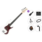 PSD Guitars PCB-100 Premium SET White Električna bas kitara