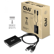 Club 3D CAC-1010 adapter DisplayPort v DVI-D Dual Link, aktivni, M/F