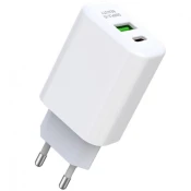 Xo L85A Dupla Wall Charger Pd 20W / Qc3.0 18W White