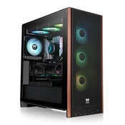 Thermaltake S370 WS črno midi ohišje za računalnik z 3 ventilatorji in kaljenim steklom