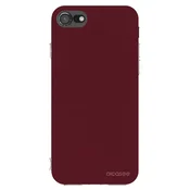 Silikonski prozorni ovitek za Apple iPhone SE 2020 - Burgundy red