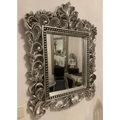 Casa Padrino baroque mirror silver - Magnificent wall mirror with elegant decorations - Baroque cloakroom mirror - Baroque style wall mirror - Baroque furniture - Noble & Magnificent