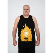 PANDA4U Muška majica bez rukava sa renderom BBQ, Crna