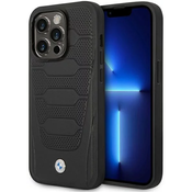 BMW iPhone 14 Pro 6,1 black Leather Seats Pattern MagSafe (BMHMP14L22RPSK)