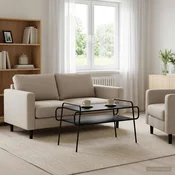 vidaXL Klubska miza Črni hrast 100 x 50 x 51 cm Inženirski les